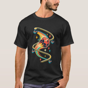 Camiseta Retro Meteor Prismático de Pinball