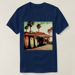 Camiseta Retro   Miami Beach   COMPRO SURF   Unisex   T-Shi