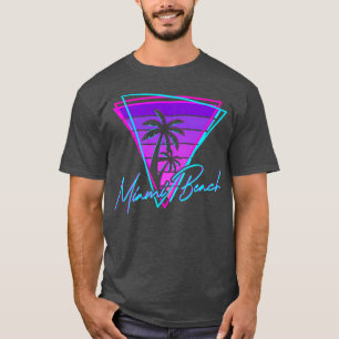 Camiseta Retro Miami Beach Vintage 80s Beach Gift