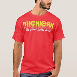 Camiseta Retro Michigan, Estado dos Lagos Excelentes