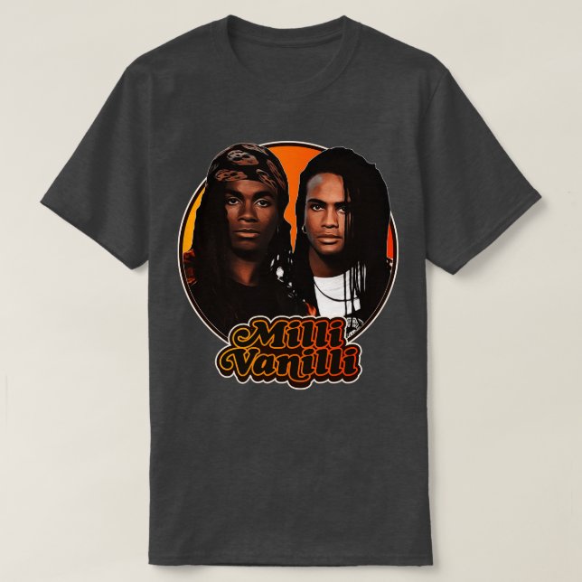 Camiseta Retro Milli Vanilli Tributo 2 (Frente do Design)