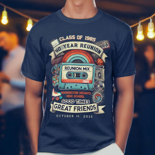 Camiseta Retro Mixtape Vintage Classe do Segundo grau