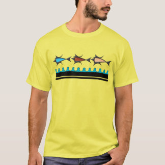 Camiseta Retro Moderno - 3 Peixes