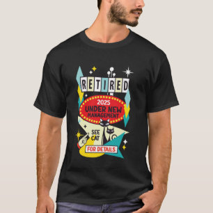 Camiseta Retro Moderno de Meados do Século Sob Nova Adminis