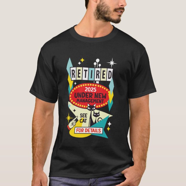 Camiseta Retro Moderno de Meados do Século Sob Nova Adminis (Frente)