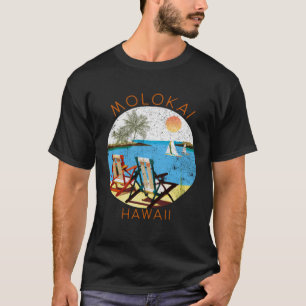 Camiseta Retro Molokai Souvenir Vintage Beach Vacage