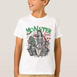 Camiseta Retro Monster Lover Halloween Spooky Season
