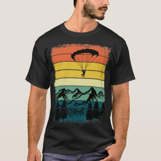 Camiseta Retro Monta Paraglider Outdoor Hobby Paraglidi