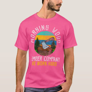 Camiseta Retro Morning Wood Lumber Company acampando Woodma