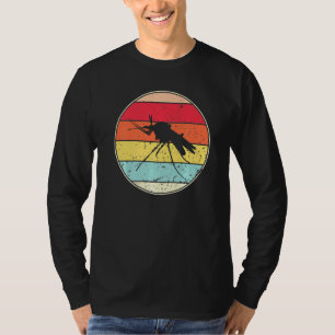 Camiseta Retro Mosquito Vintage Mosquito Silhouette Animal