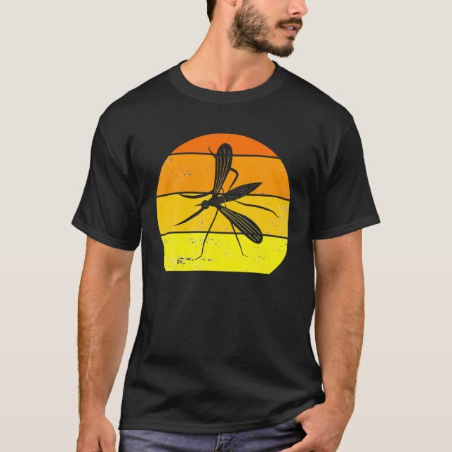 Camiseta Retro Mosquito Vintage Mosquito Spirit Animal Love (Frente)