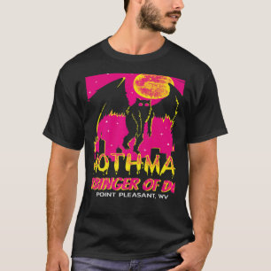 Camiseta Retro Mothman Harbinger das Legendas Criptid Cr