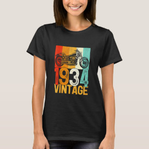 Camiseta Retro Motorcycle Vintage, 88 Anos, 1934, 88 Bi