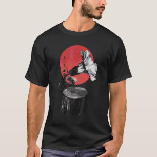 Camiseta Retro Music Gramophone Notes Nature