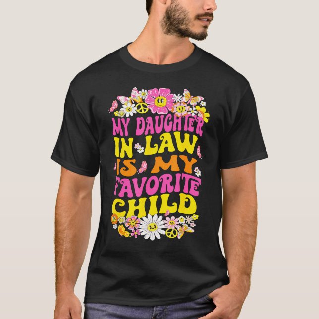 Camiseta Retro My Daughter In Law Is My Favorite Child Fami (Frente)