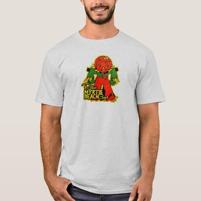 Camiseta Retro Myrtle Beach Cara Halloween (Frente)