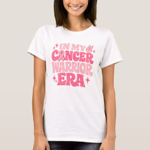 Camiseta Retro Na Minha Era de Guerreira do Cancro Fita Ros