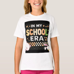 Camiseta Retro Na Minha Era Escolar Estética de Volta às Au