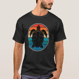 Camiseta Retro Nado Negro Tartaruga Estilo Vintage Tu Cuja
