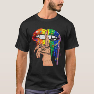 Camiseta Retro Não Julgue O Que Você Não Entende LGBT P