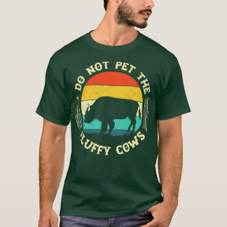 Camiseta Retro Não Pet As Vacas Fluffy Classic TSirt