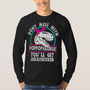 Camiseta Retro Não se meta com Poppopsaurus Você vai pegar