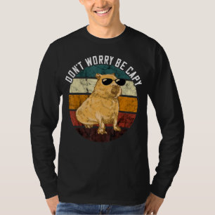 Camiseta Retrô Não se Preocupe Capivara Roedor Animal Legal