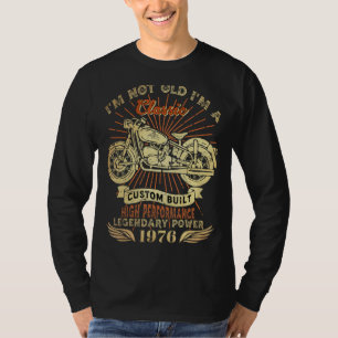 Camiseta Retro Não sou Velho Sou o Nascer Clássico de Motoc