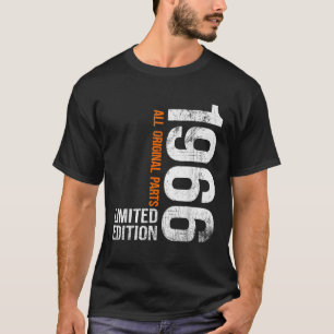 Camiseta Retro Nascido em 1966 Edição Limitada 60 Anos de I
