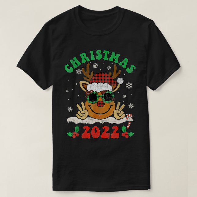 Camiseta Retro Natal 2022, Balre Vermelha de Buffalo Sa (Frente do Design)