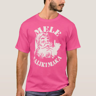 Camiseta Retro Natal Mele Kalikimaka Papai Noel Shaka