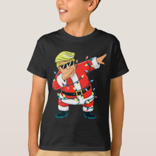 Camiseta Retro Natal Trump Dab Dança Xmas Homens Mulheres M