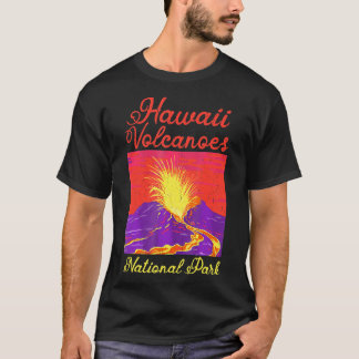 Camiseta Retro National Park Tshirt Hawaii Volcanoos Nação