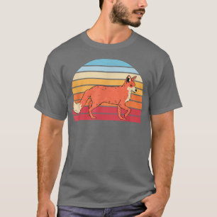 Camiseta Retro Nature Animal Fo Lover Willife Forest Fo