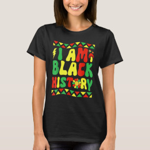 Camiseta Retrô Negro Mês I Am Black Histor