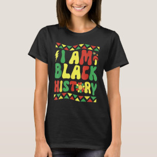 Camiseta Retrô Negro Mês I Am Black Histor