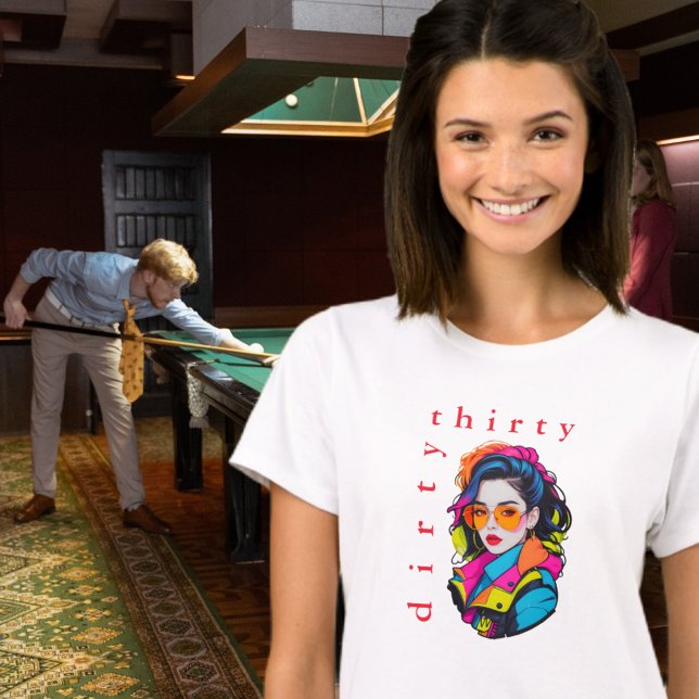 Camiseta Retro Neon Birthday (Criador carregado)