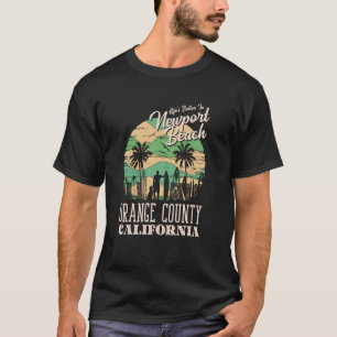 Camiseta Retro Newport Beach Orange County Surfismo Vintage