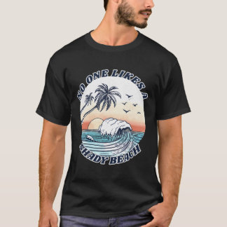 Camiseta Retrô Ninguém Gosta De Um Verão Engraçado De Praia