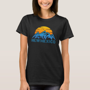 Camiseta Retro NM Novo México Montanhas ao ar livre nos EUA