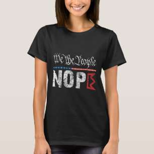 Camiseta Retro No Kings Nope Protesto Sinal 4 de julho