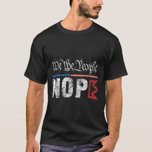 Camiseta Retro No Kings Nope Protesto Sinal 4 de julho