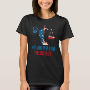 Camiseta Retro No Womb For In Justice
