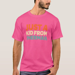 Camiseta Retrô-Nos Cidade Americana Apenas Uma Criança Do T