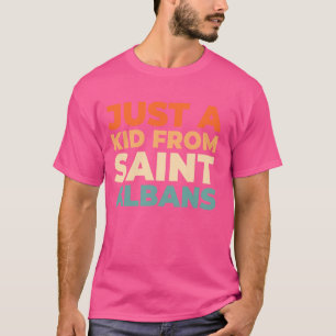 Camiseta Retrô-Nos City American Apenas Um Criança De Vermo
