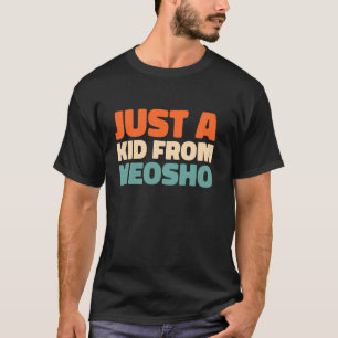 Camiseta Retrô-Nos City American Apenas Um Criança Do Misso