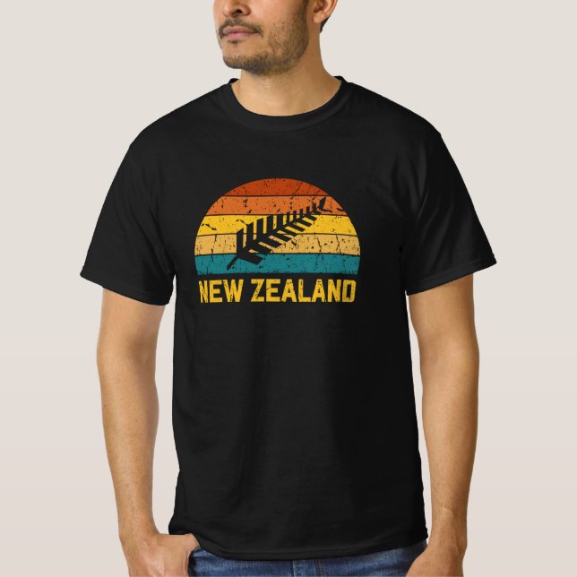 Camiseta Retro Nova Zelândia (Frente)