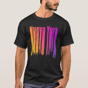 Camiseta Retro Nueva York Novas Iorque mulheres k