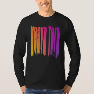 Camiseta Retro Nueva York Novas Iorque mulheres k