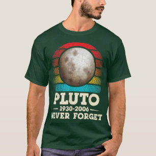Camiseta Retro Nunca Esquece Plutão Shirt Nerdy Astronomy S
